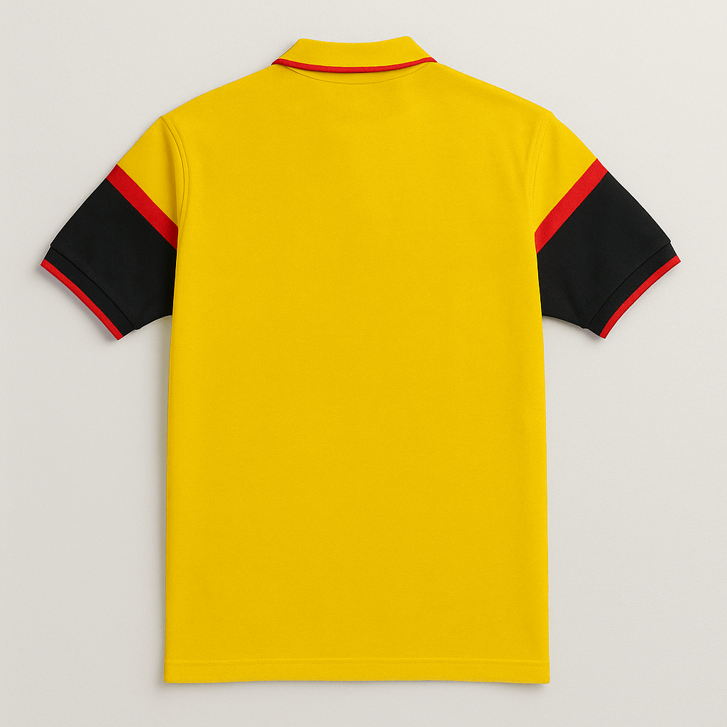 Men premium T Shirt Yellow and black Airtex