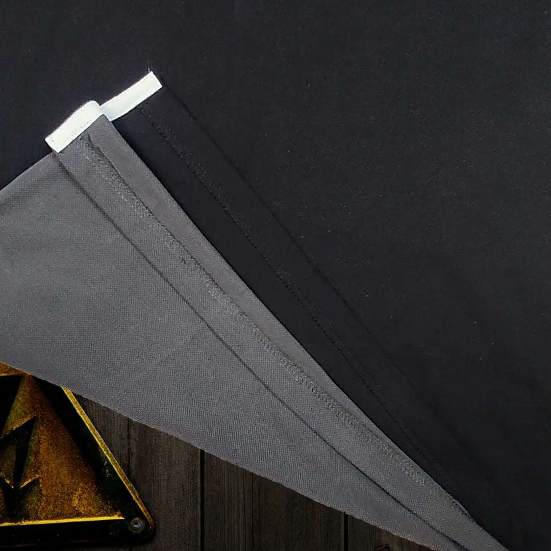 Men premium T Shirt Steel Grey and Black Airtex