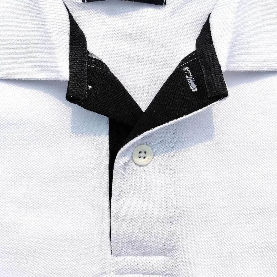 Men premium T Shirt White & Black Premium New Airtex
