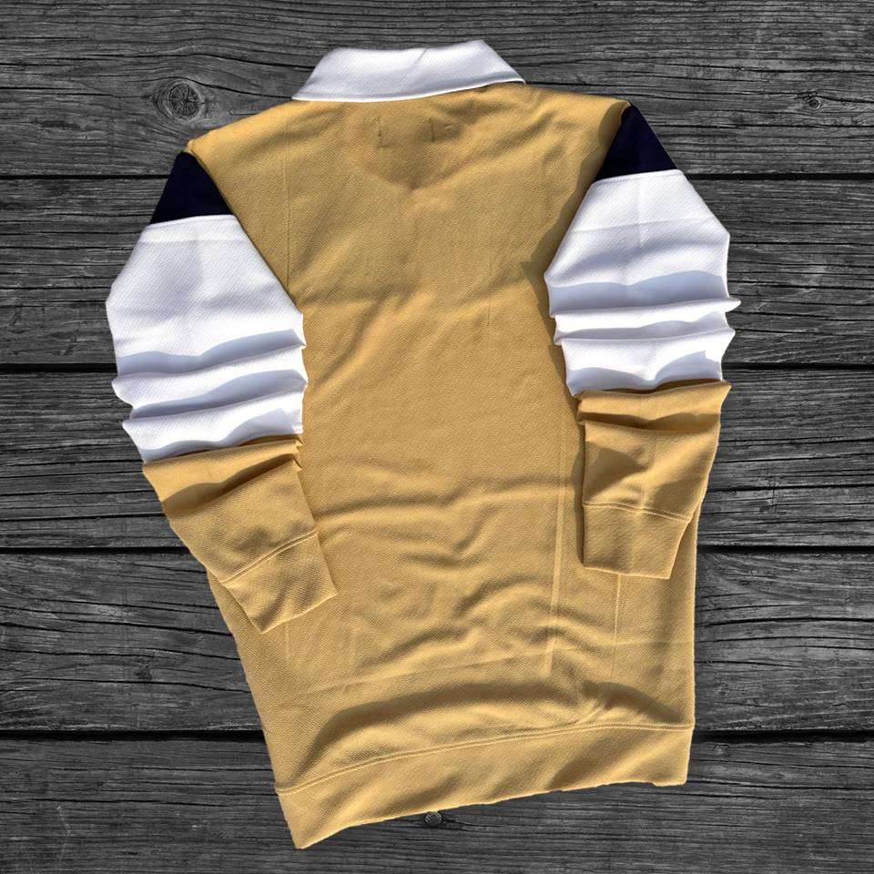 Full sleeve Collar Lycra Navy Blue, Heather Cinnamon and White Airtex