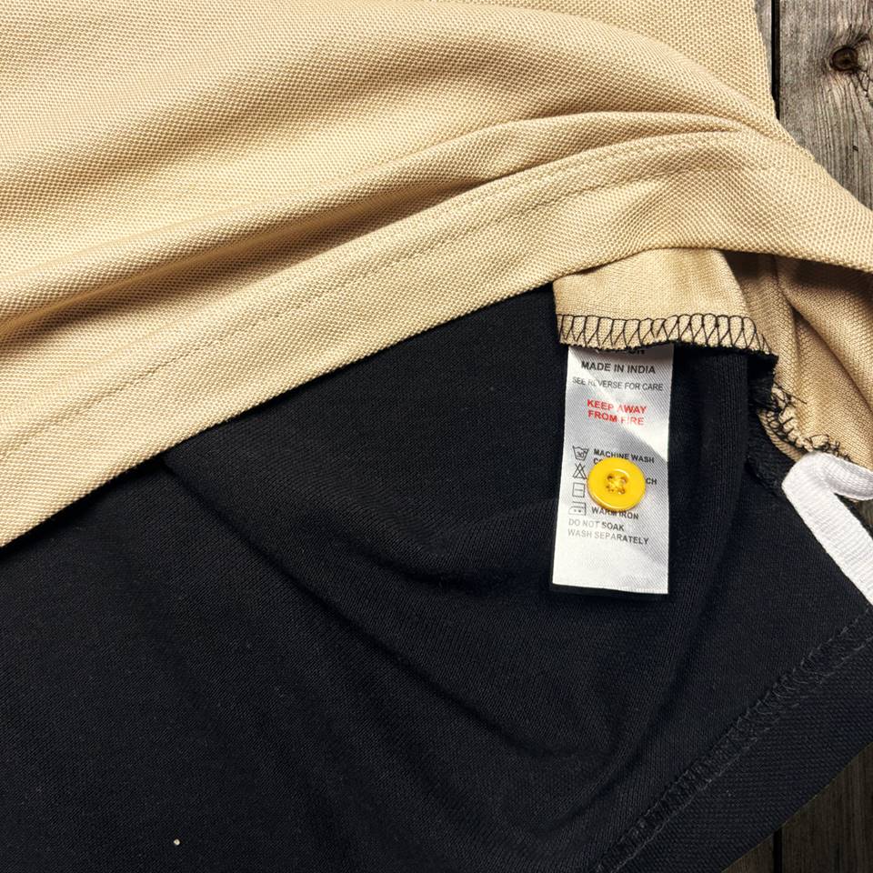 Men premium T Shirt Black and Ginger Colour Airtex