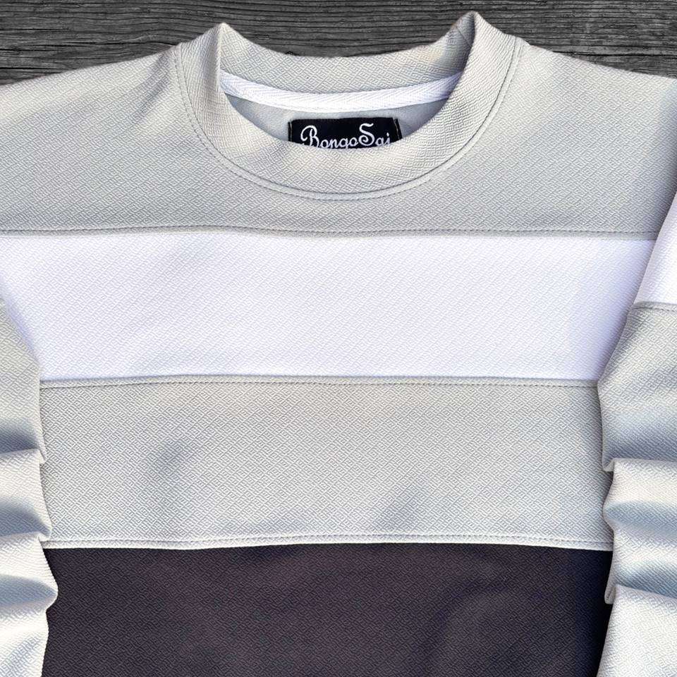 Full sleeve Collar Lycra T Shirt Grey Black White Airtex