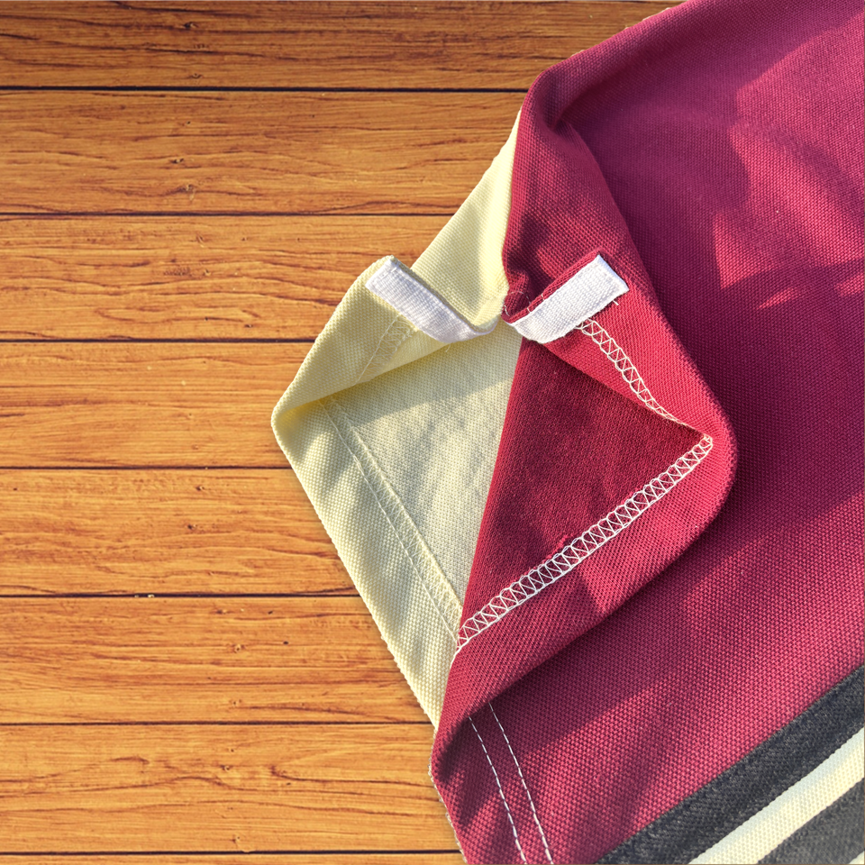 Half Maroon with Yellow stripe Polo T-Shirt