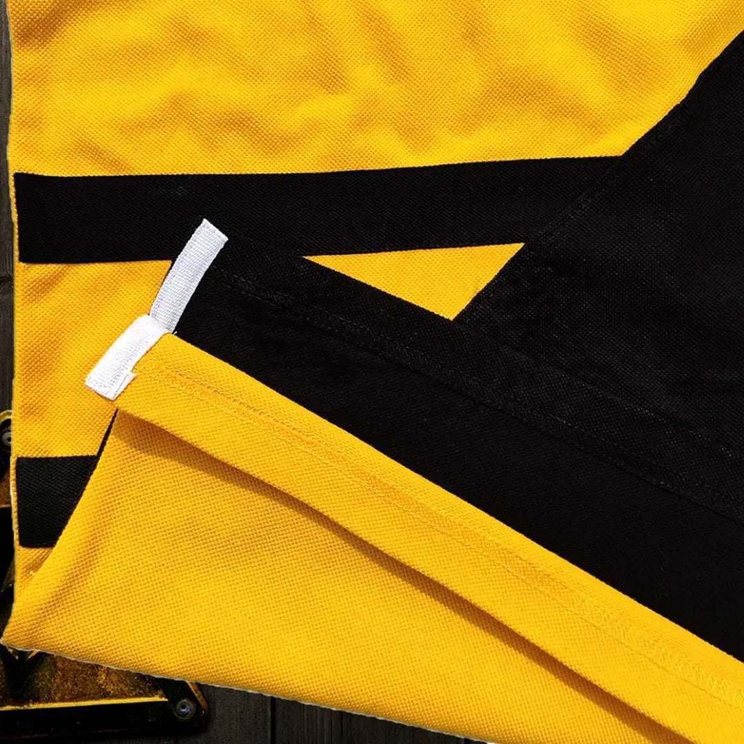 Stylish Men T-Shirt Yellow & Black Premium New Airtex