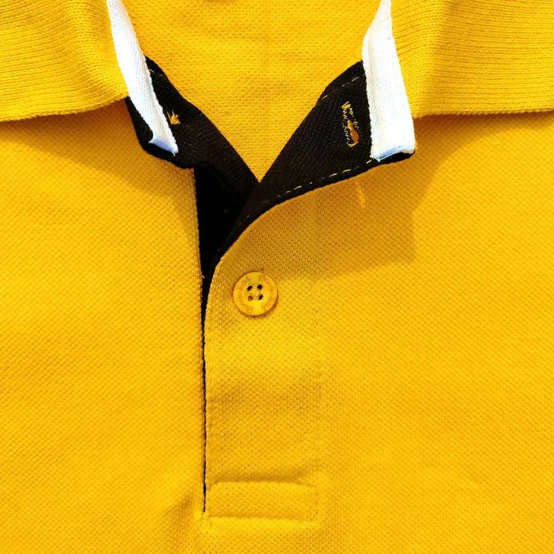 Stylish Men T-Shirt Yellow & Black Premium New Airtex
