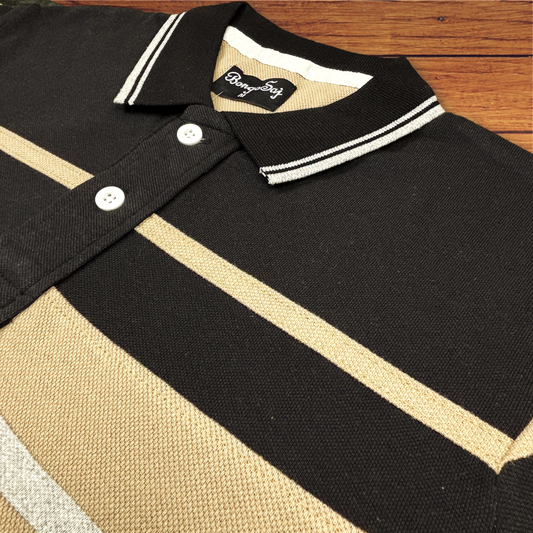 Ginger with Black stripe Polo T-Shirt