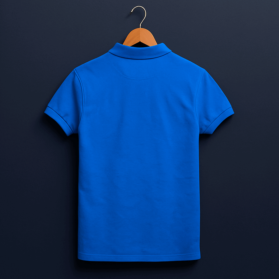 Men Premium T Shirt Sky Blue, white with Navy Blue stripe