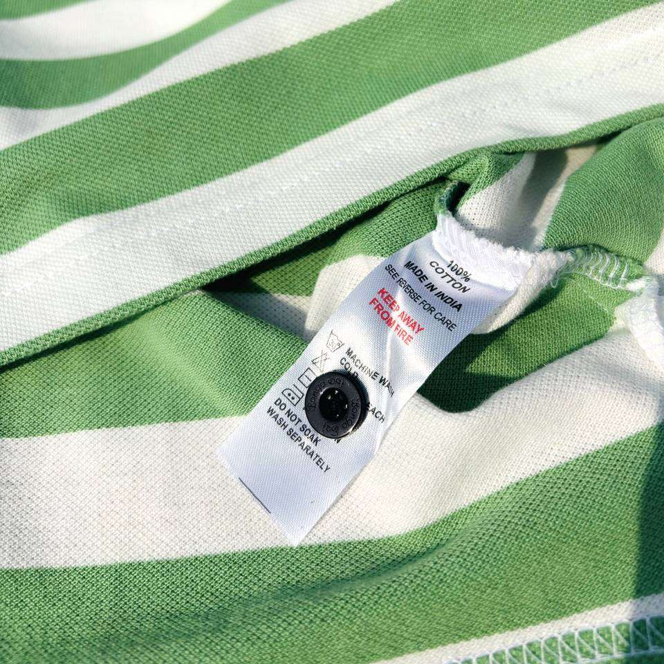 Men Full Sleeve T Shirt Black white with Parakeet Green Airtex