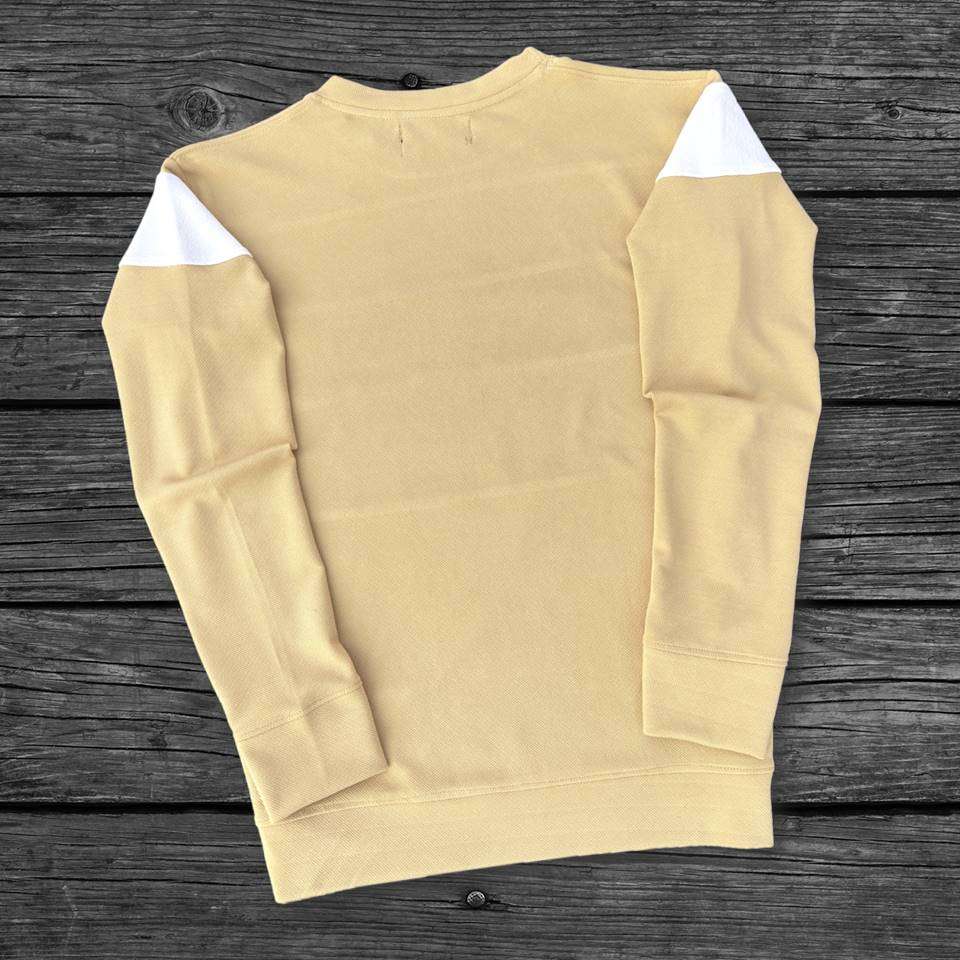Full sleeve Round Neck Lycra T Shirt Desert Sand, white black Airtex