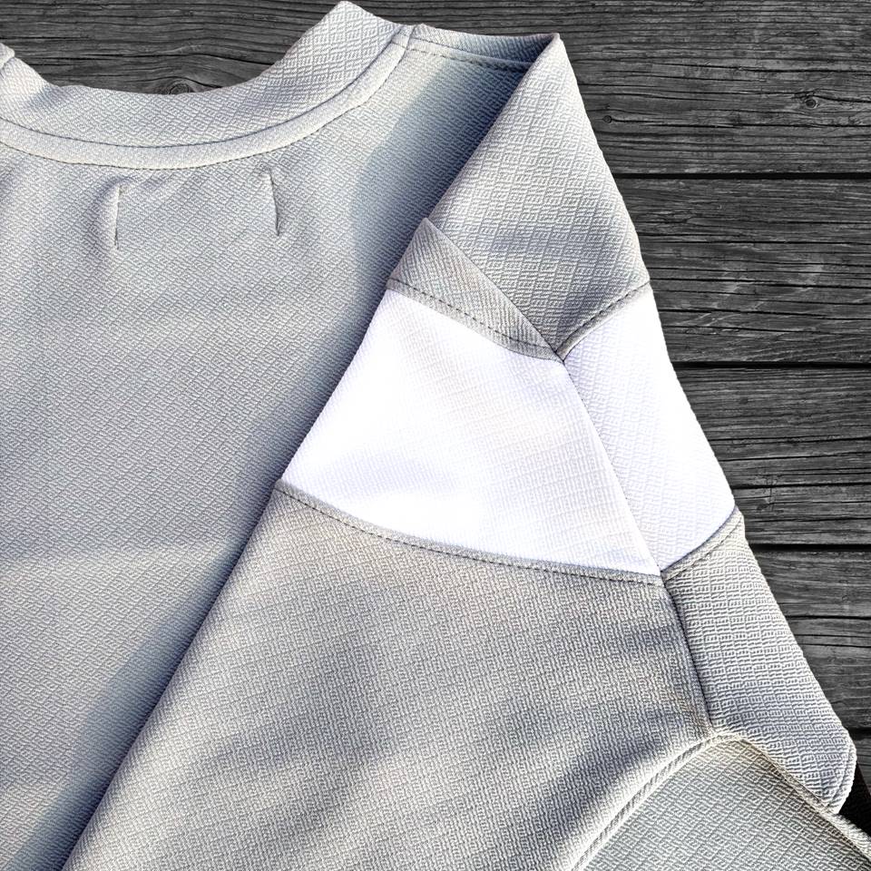 Full sleeve Collar Lycra T Shirt Grey Black White