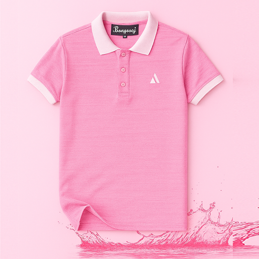 New Baby Pink Polo T-Shirt