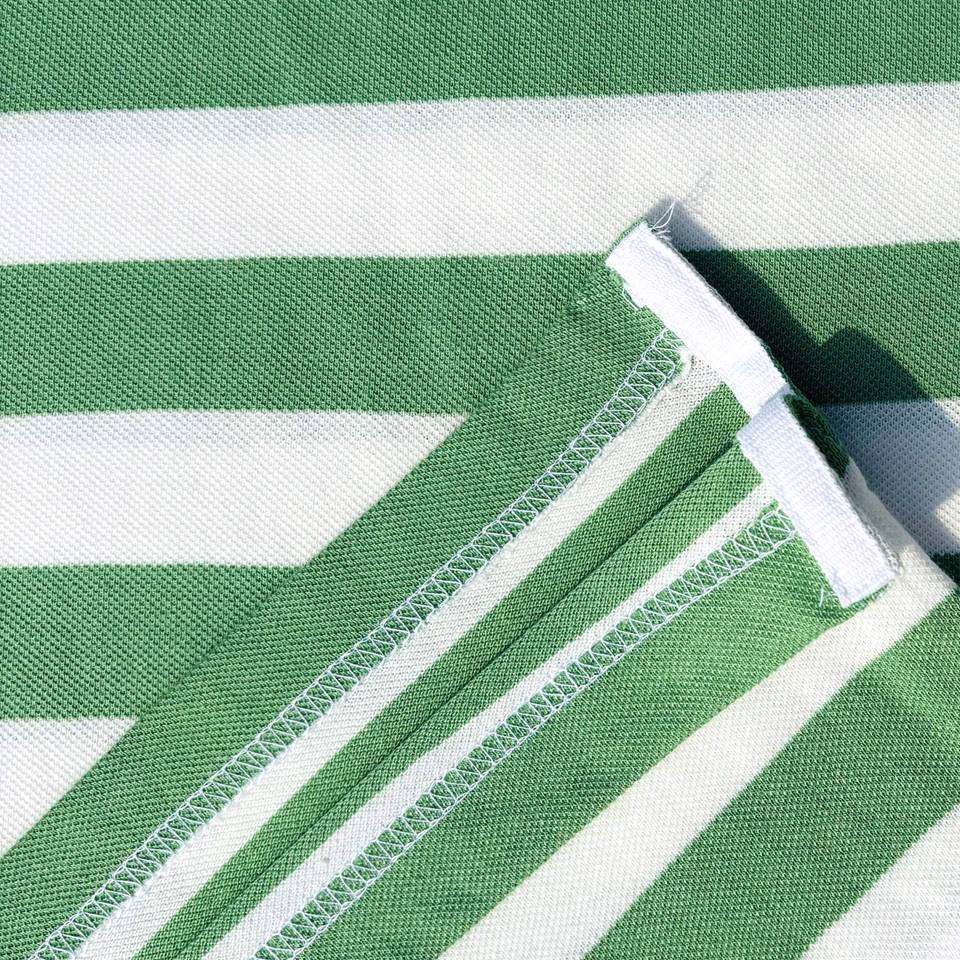 Men Full Sleeve T Shirt Black white with Parakeet Green Airtex