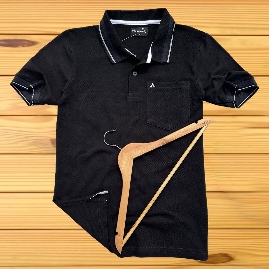 Men stylish Black pocket T-Shirt