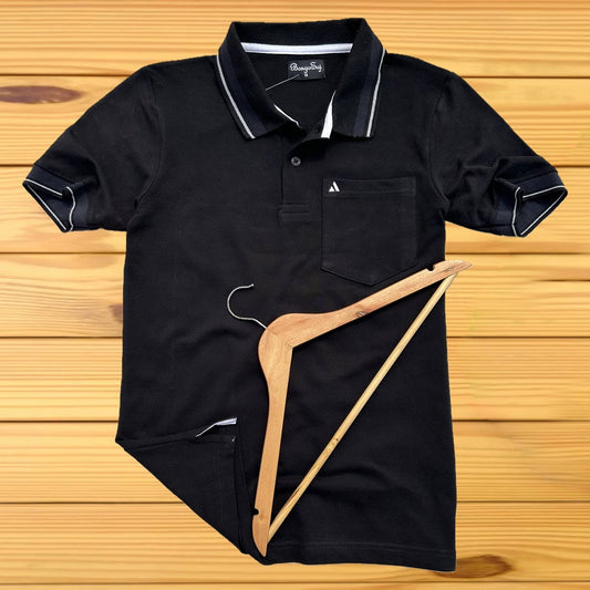 Men stylish Black pocket T-Shirt